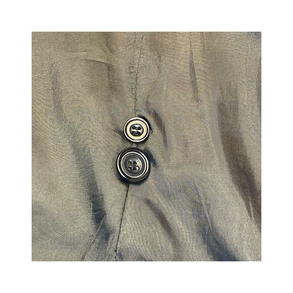 Le Collezioni Structure Blazer Jacket Men Large Black Wool Lined Single Breasted - Picture 8 of 11